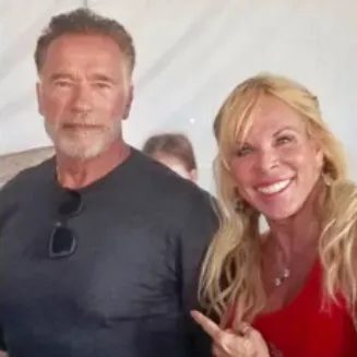 Lauren Powers with Arnold Schwarzenegger